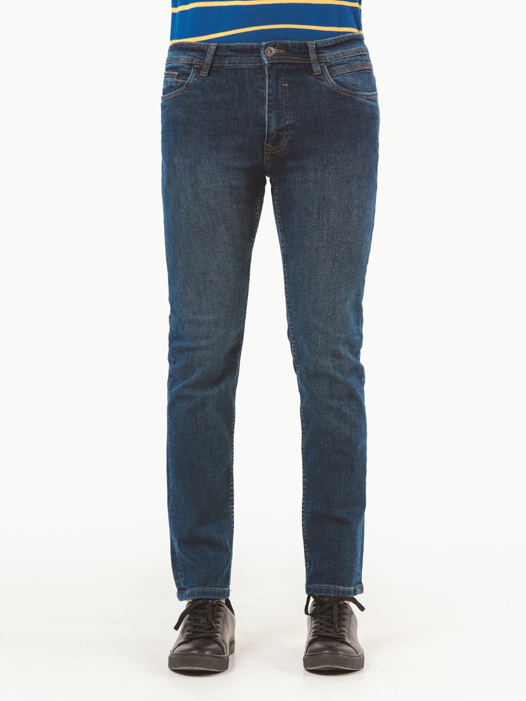 Edenrobe - Men's Mid Blue Jeans - EMBPD22-002