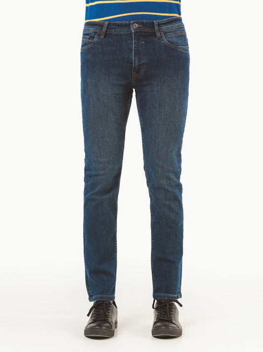 Edenrobe - Men's Mid Blue Jeans - EMBPD22-002