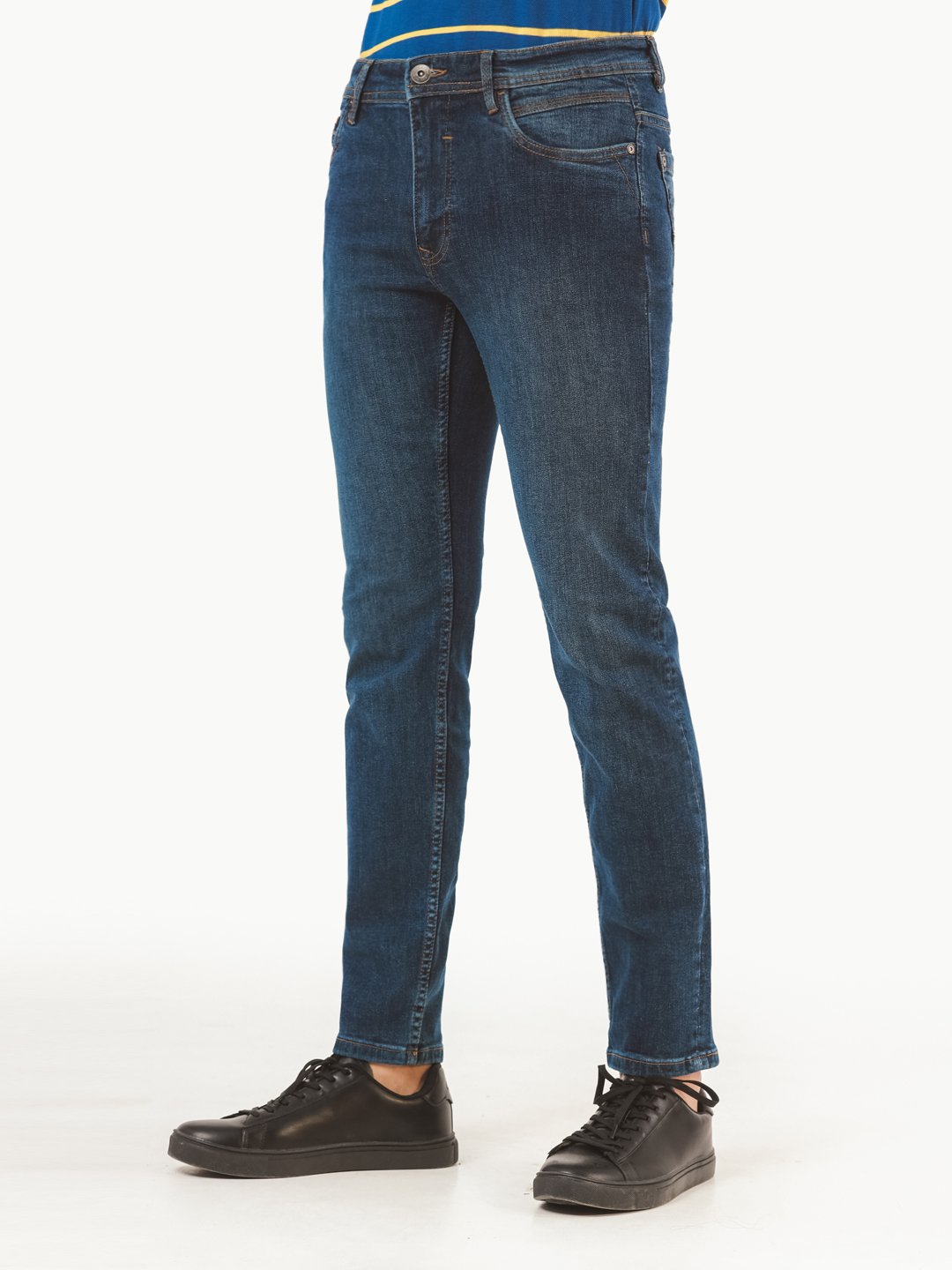 Edenrobe - Men's Mid Blue Jeans - EMBPD22-002