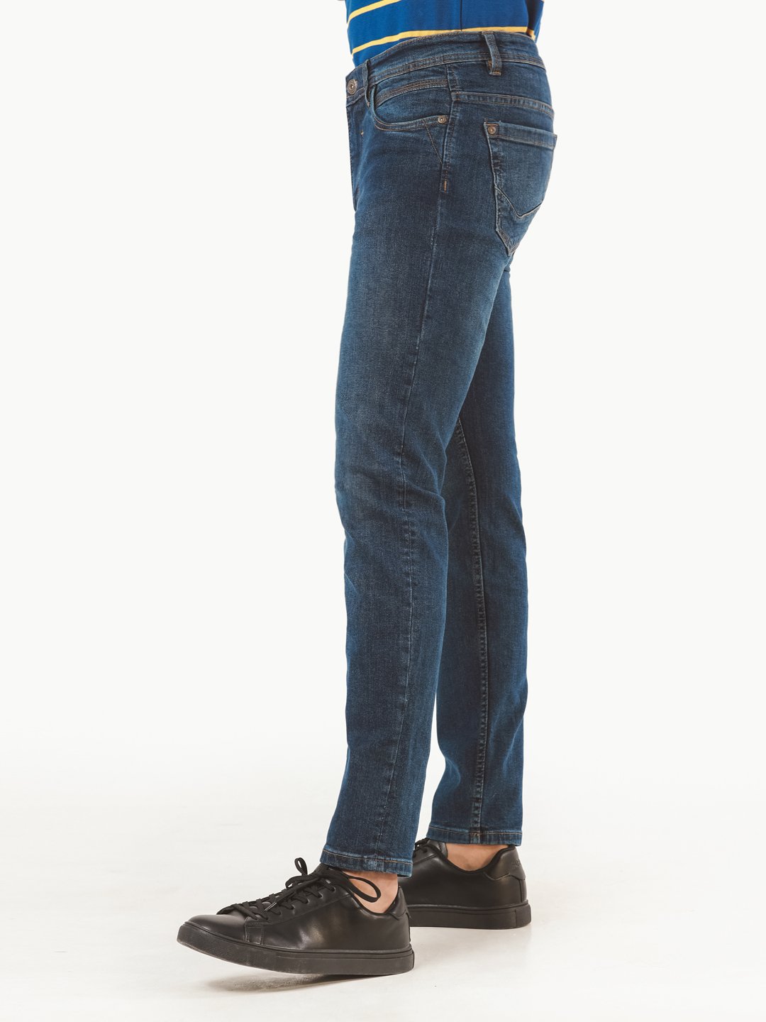 Edenrobe - Men's Mid Blue Jeans - EMBPD22-002