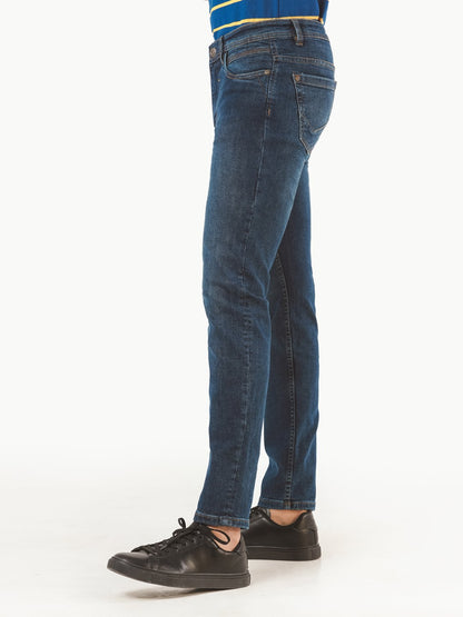 Edenrobe - Men's Mid Blue Jeans - EMBPD22-002