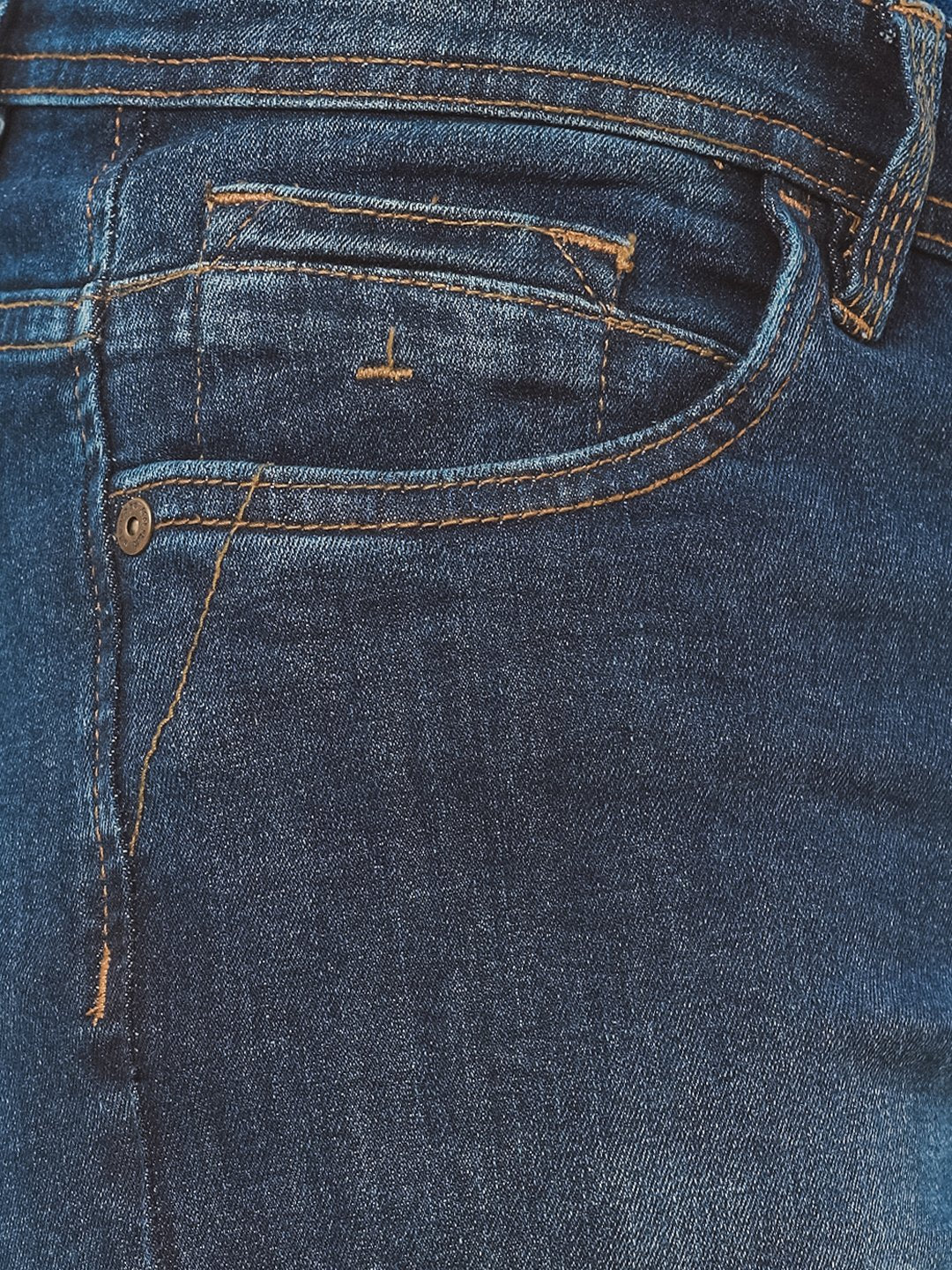 Edenrobe - Men's Mid Blue Jeans - EMBPD22-002