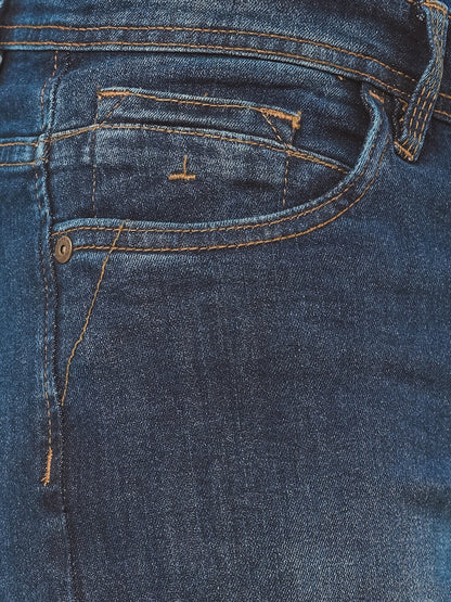 Edenrobe - Men's Mid Blue Jeans - EMBPD22-002