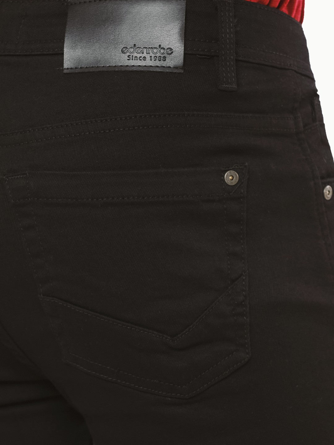 Edenrobe - Men's Black Jeans Pant - EMBPD22-007