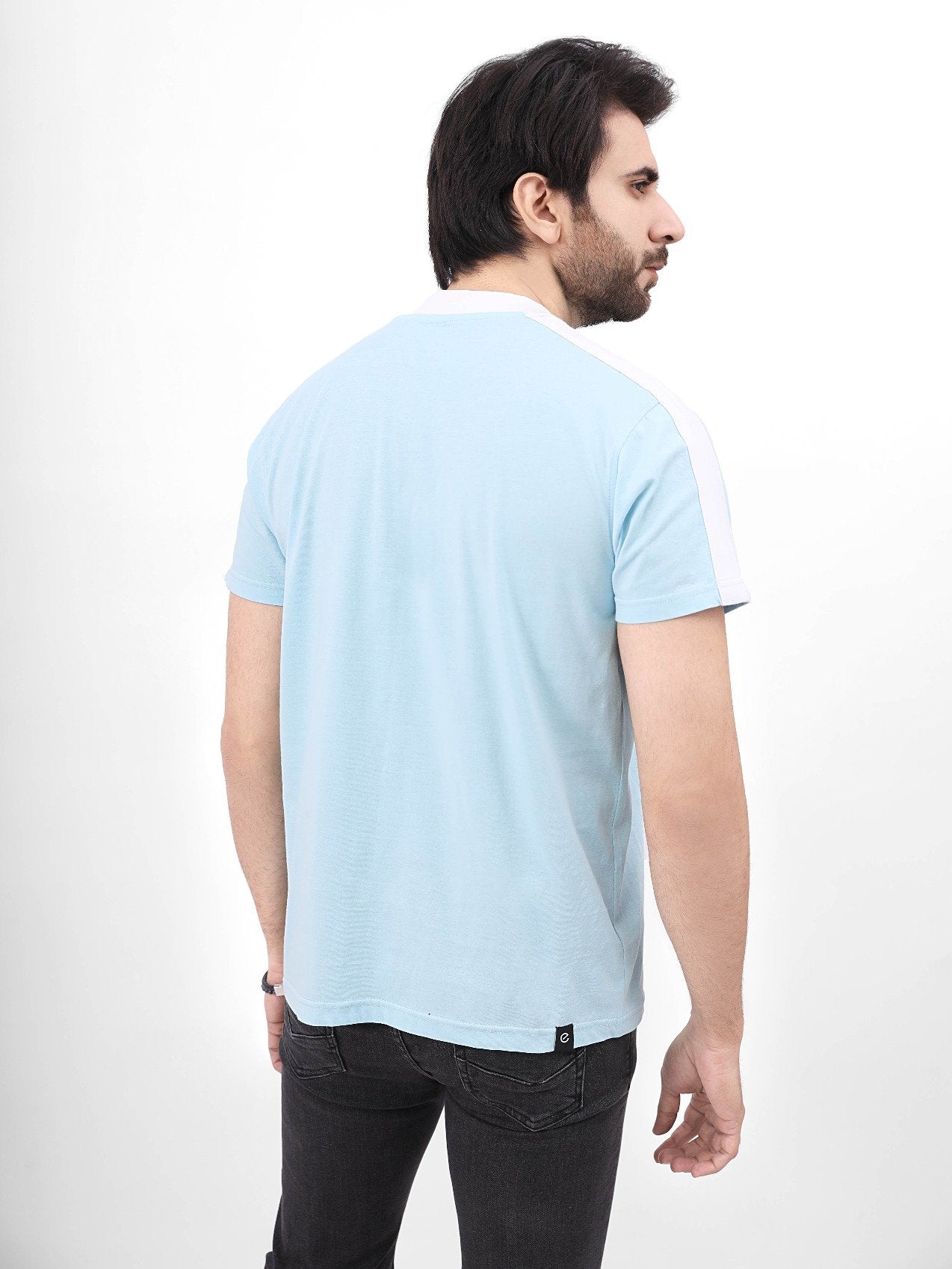 Edenrobe - Men's Light Blue Graphic Tee - EMTGT21-013