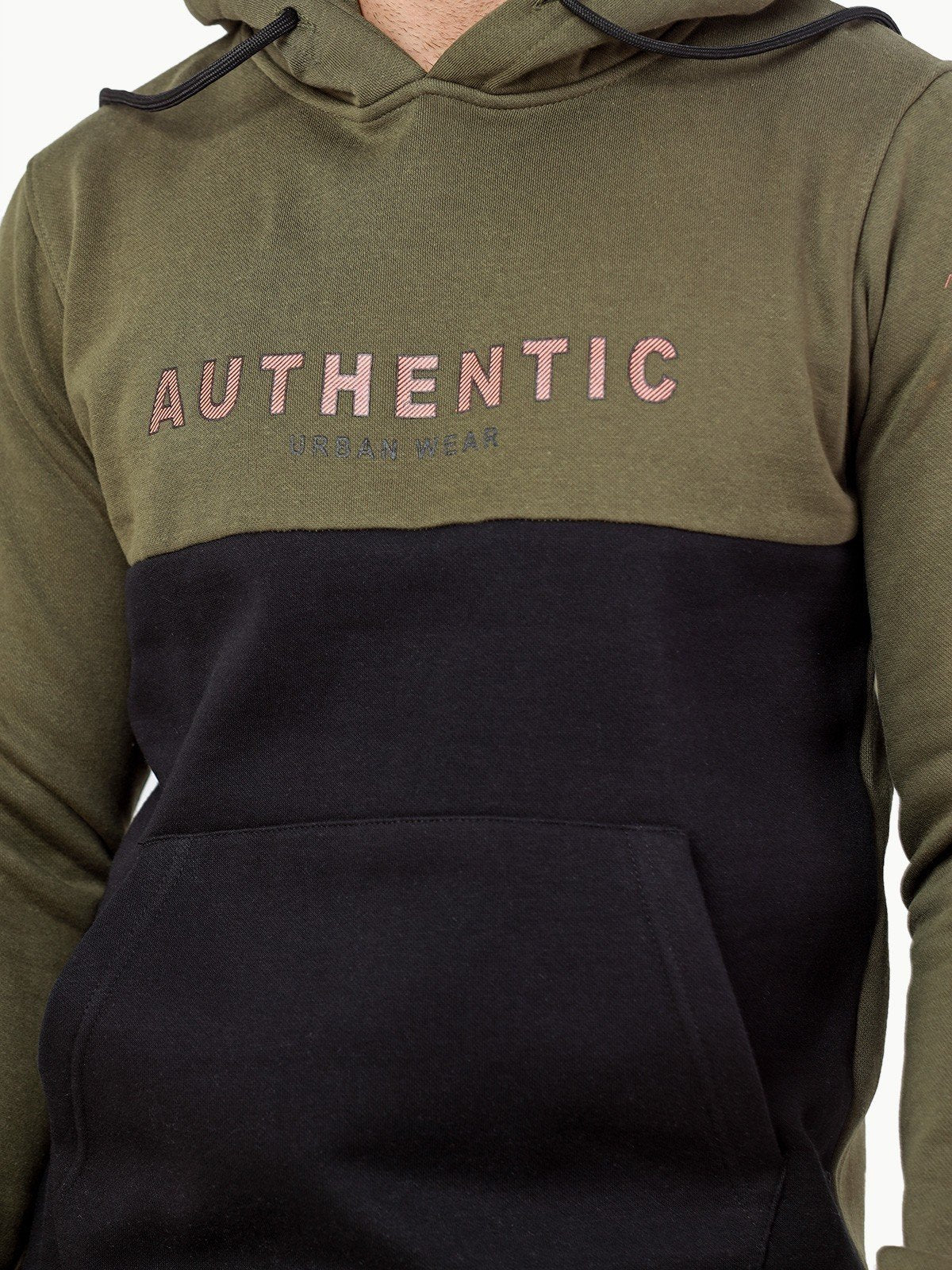 Edenrobe - Men's Olive Green Hoodie - EMTH22-002