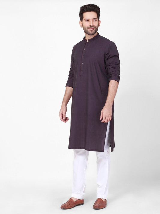 Edenrobe - Men's Purple Kurta - EMTK22S-99106