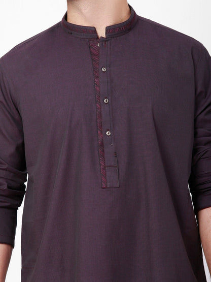 Edenrobe - Men's Purple Kurta - EMTK22S-99106
