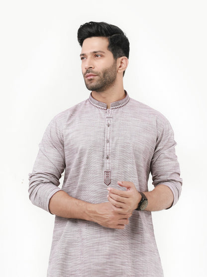 Edenrobe - Men's Maroon Kurta - EMTK22S-99216