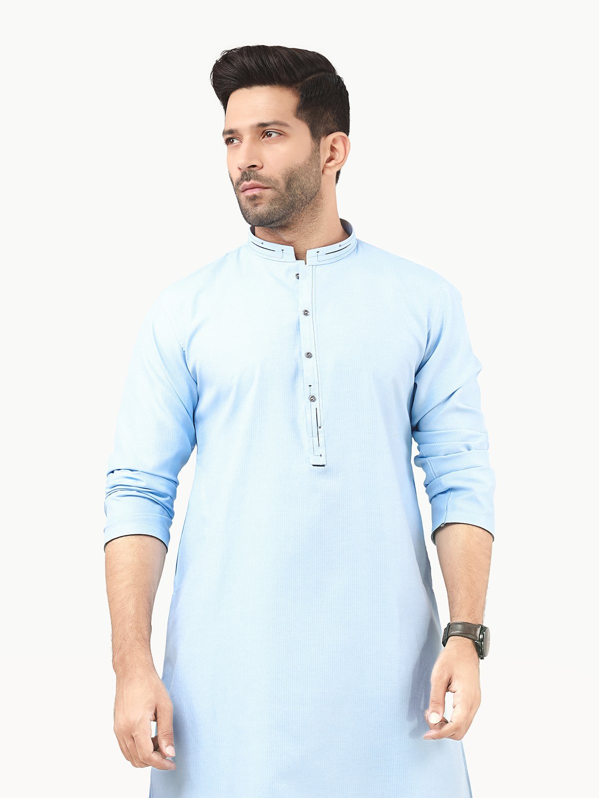 Edenrobe - Men's Sky Blue Kurta - EMTK22S-99217