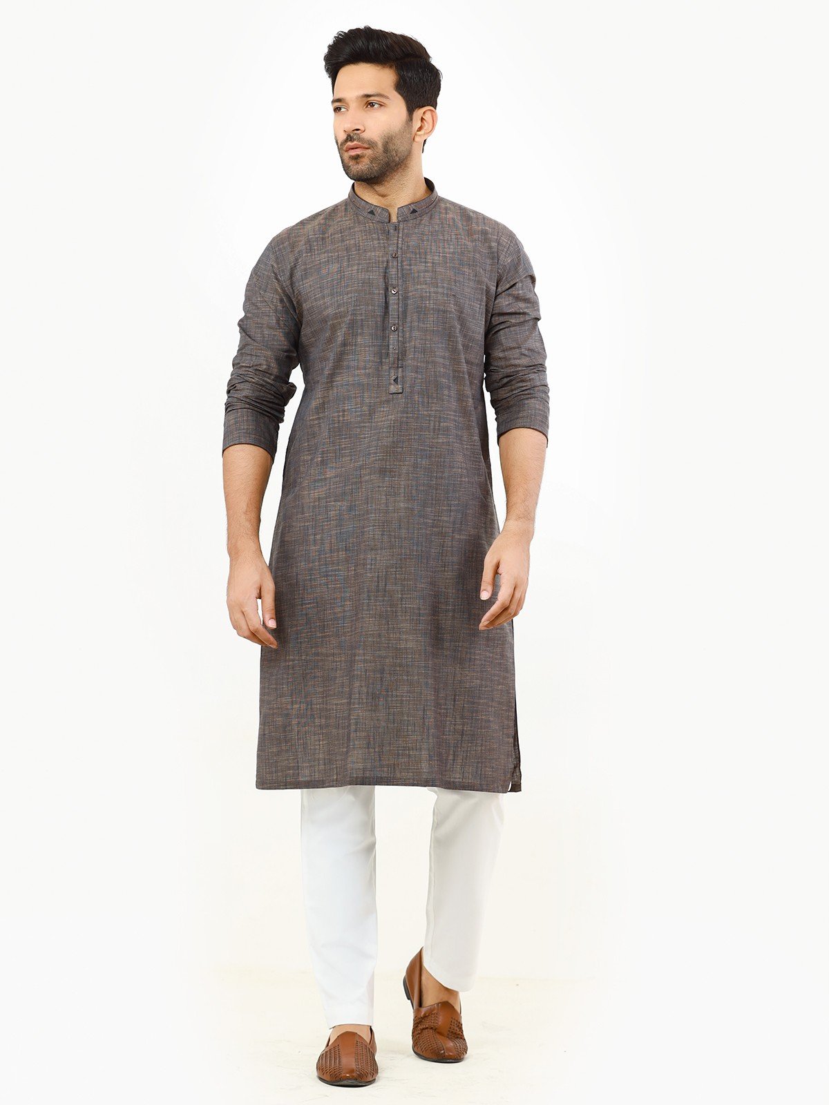 Edenrobe - Men's Brown Kurta - EMTK22S-99223