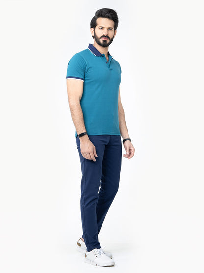 Edenrobe - Men's Teal Blue Polo Shirt - EMTPS22-003