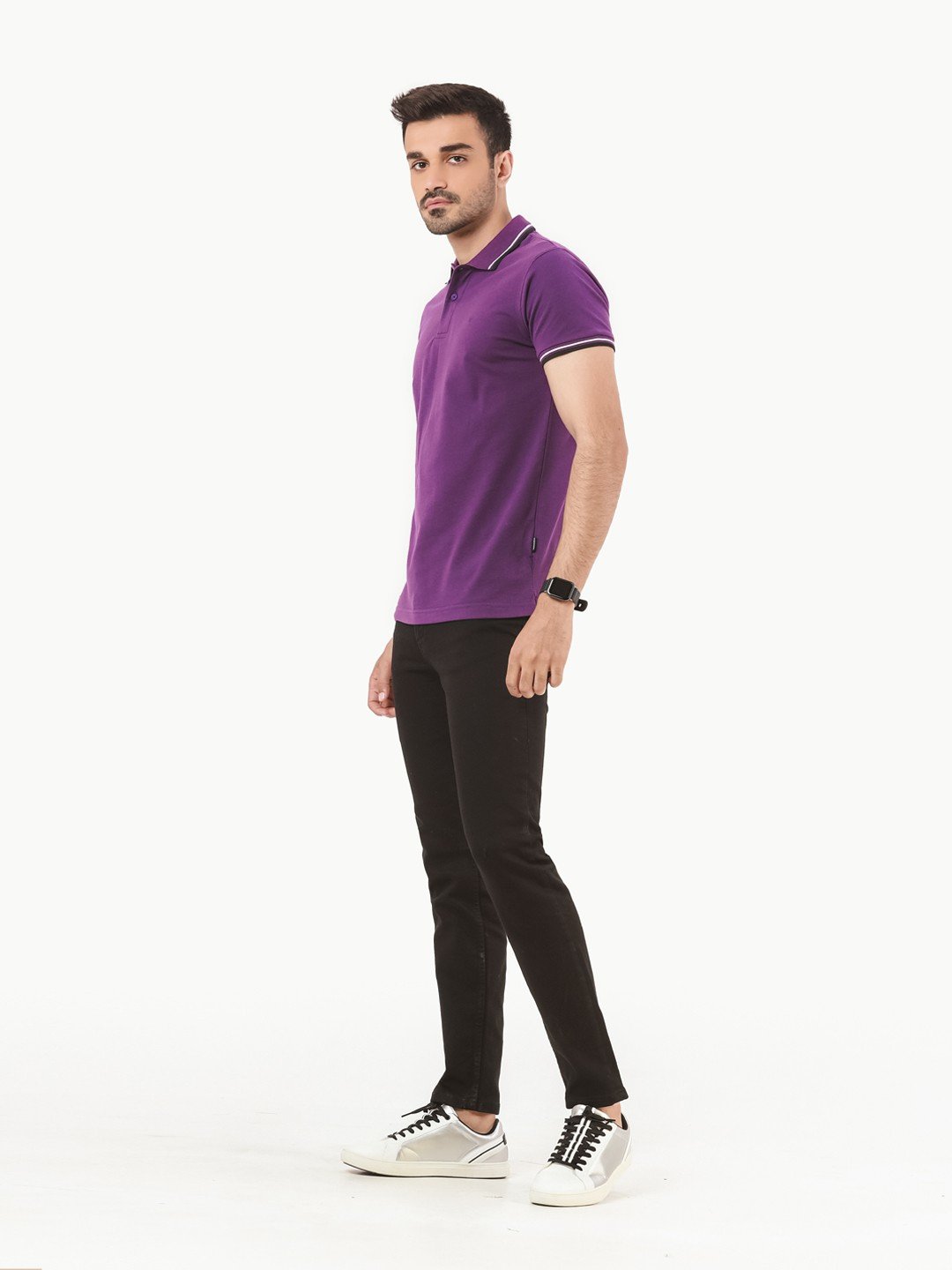 Edenrobe - Men's Plum Polo Shirt - EMTPS22-008