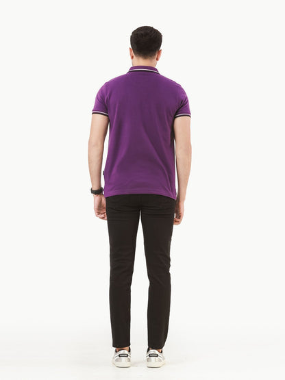 Edenrobe - Men's Plum Polo Shirt - EMTPS22-008