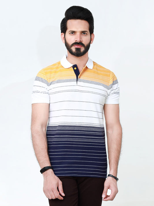 Edenrobe - Men's White Polo Shirt - EMTPS22-020