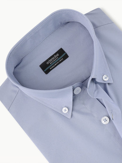 Edenrobe - Men's Steel Blue Shirt Plain - EMTSB22-100
