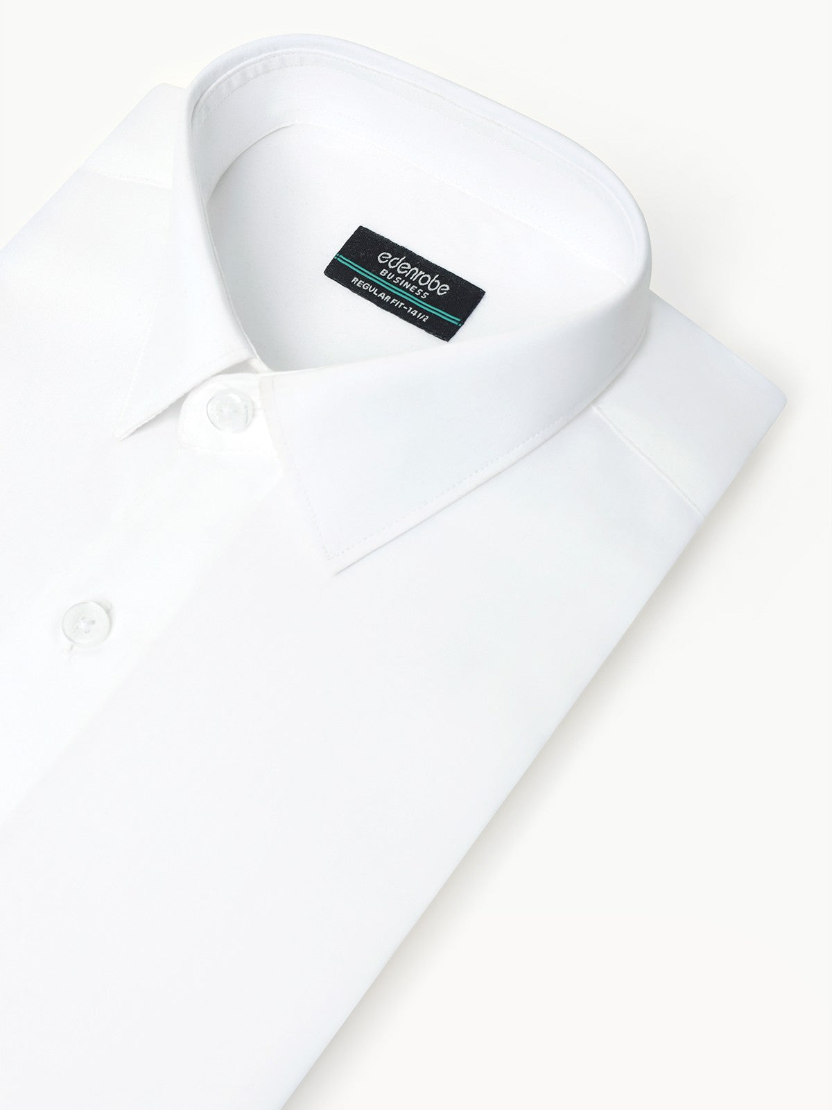 Edenrobe - Men's White Shirt Plain - EMTSB22-115