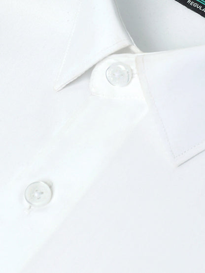 Edenrobe - Men's White Shirt Plain - EMTSB22-115