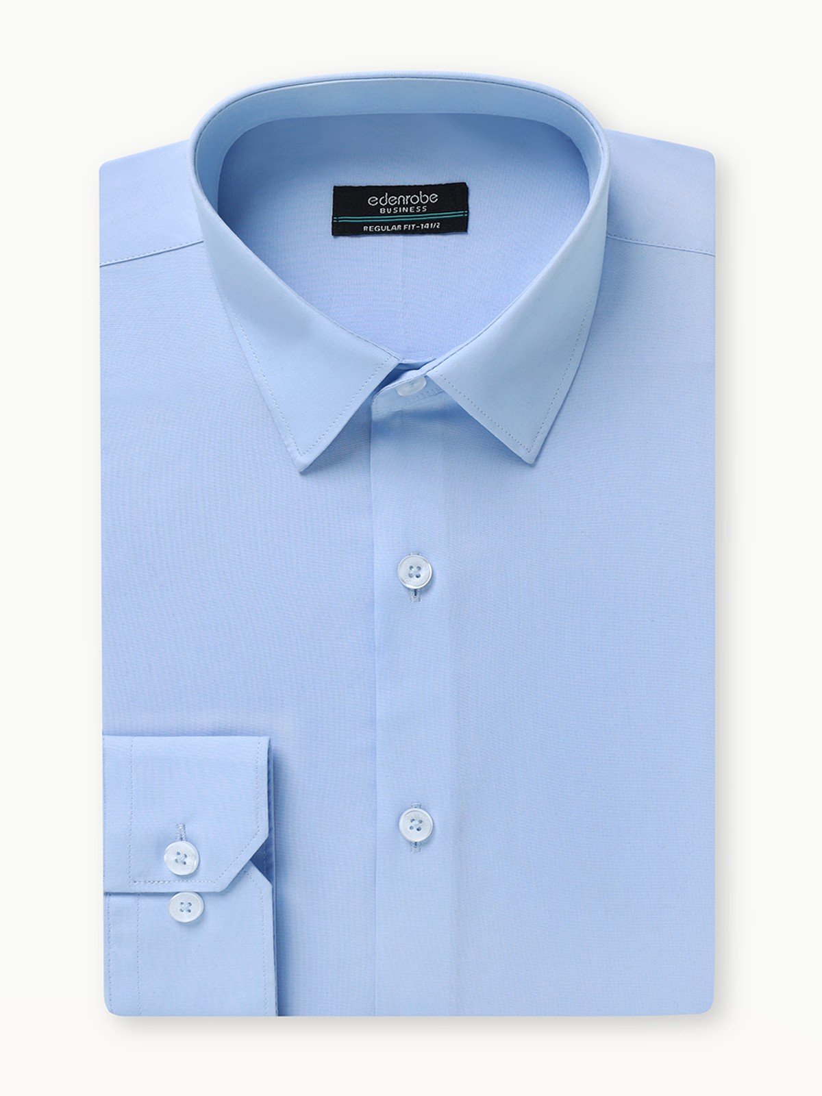 Edenrobe - Men's Sky Blue Shirt Plain - EMTSB22-121