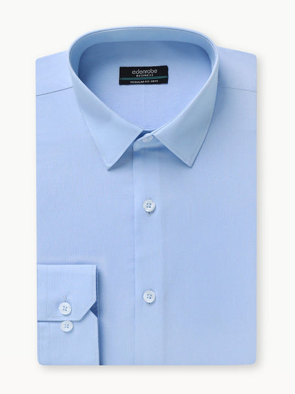 Edenrobe - Men's Sky Blue Shirt Plain - EMTSB22-121