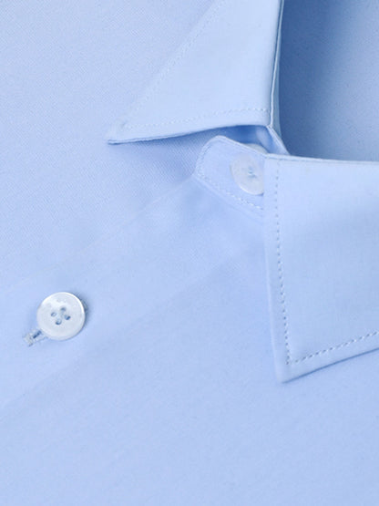 Edenrobe - Men's Sky Blue Shirt Plain - EMTSB22-121