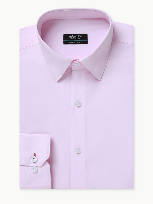 Edenrobe - Men's Pink Shirt Plain - EMTSB22-126