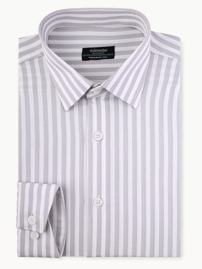 Edenrobe - Men's White & Grey Shirt - EMTSB22-084