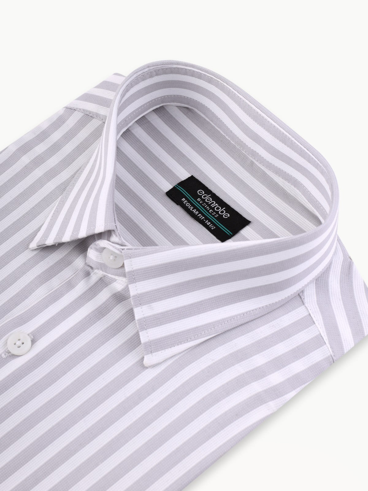 Edenrobe - Men's White & Grey Shirt - EMTSB22-084