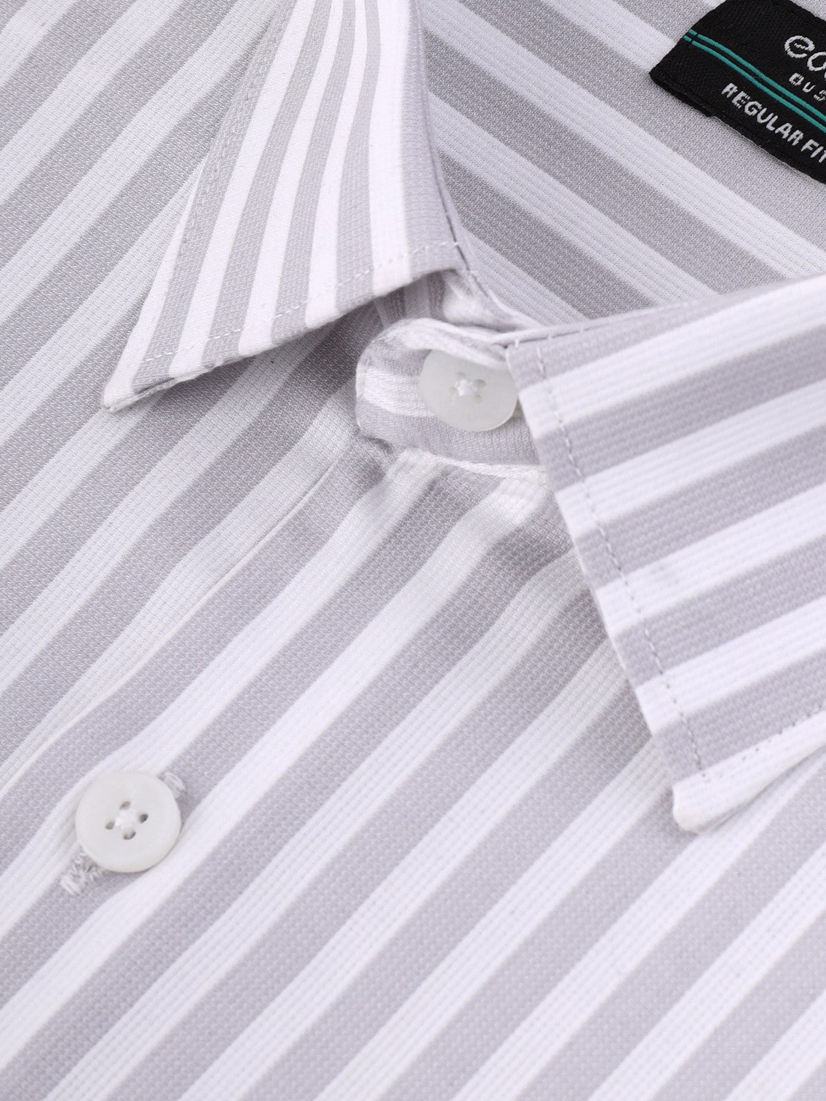 Edenrobe - Men's White & Grey Shirt - EMTSB22-084