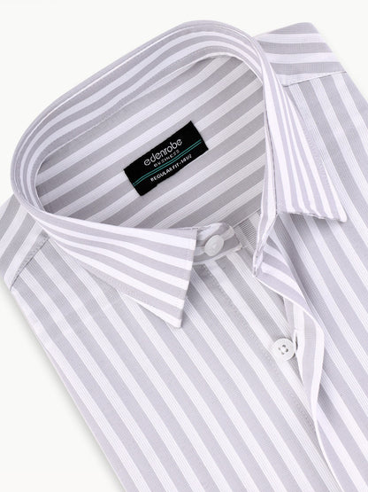 Edenrobe - Men's White & Grey Shirt - EMTSB22-084