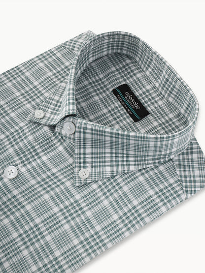 Edenrobe - Men's White Green Shirt - EMTSB22-091