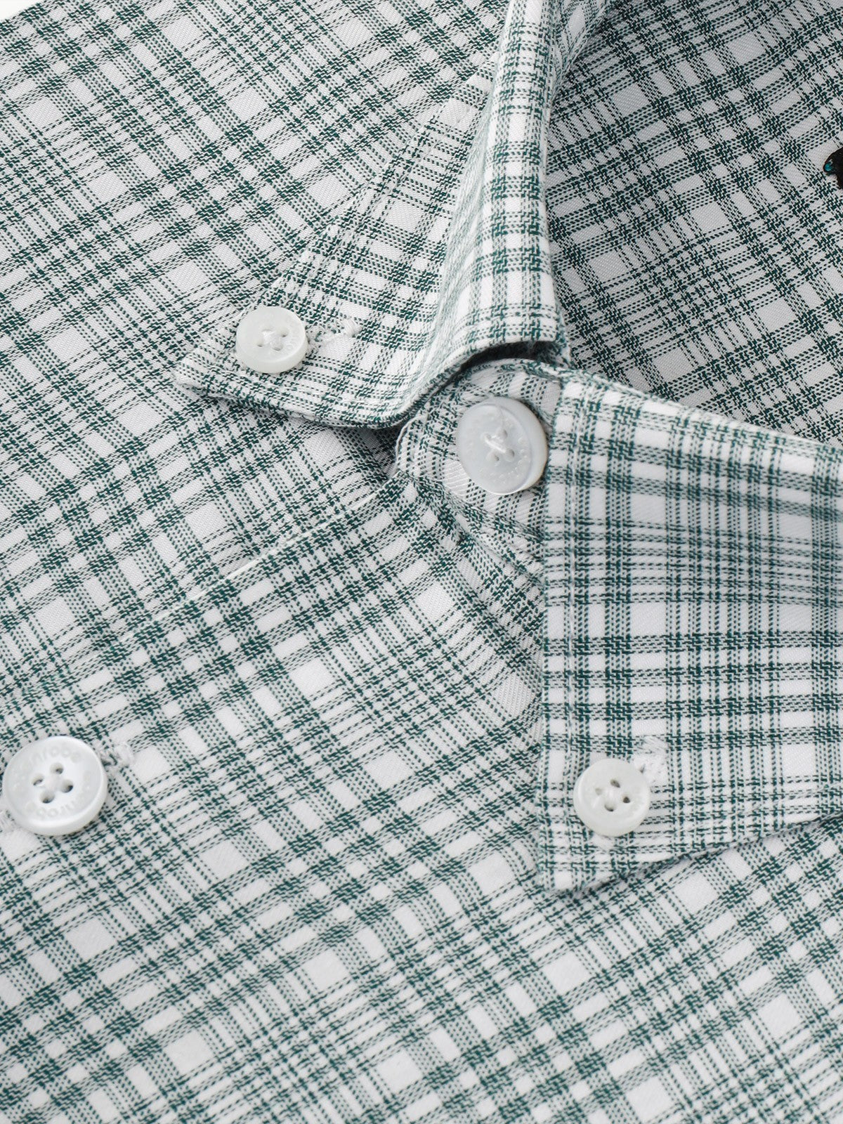 Edenrobe - Men's White Green Shirt - EMTSB22-091