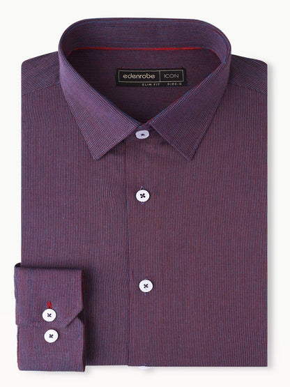 Edenrobe - Men's Purple Shirt - EMTSI22-50263