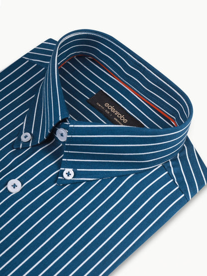 Edenrobe - Men's Teal Blue Shirt - EMTSUC22-172