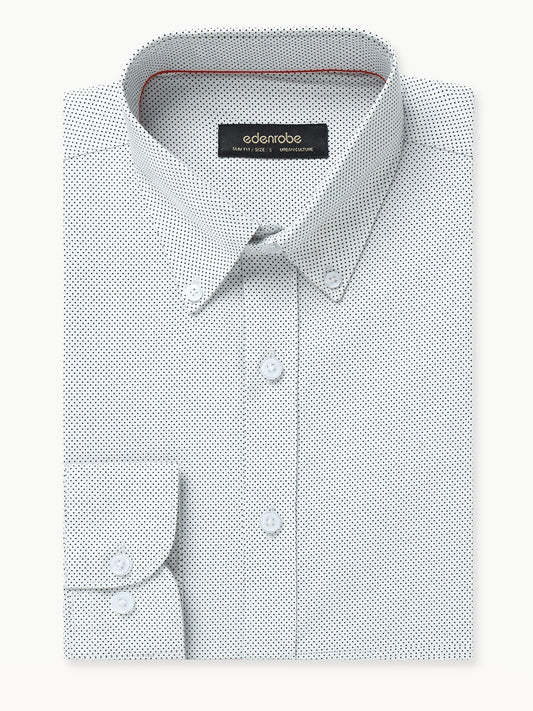 Edenrobe - Men's White Shirt - EMTSUC22-177