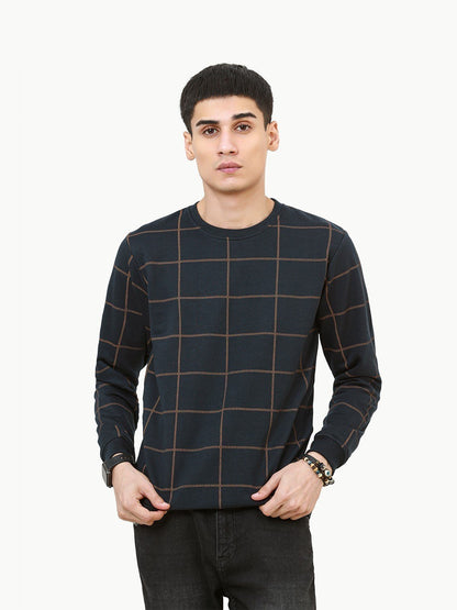 Edenrobe - Men's Dark Navy SweatShirt - EMTSS22-001