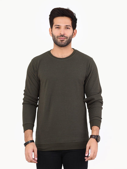 Edenrobe - Men's Green SweatShirt - EMTSS22-004