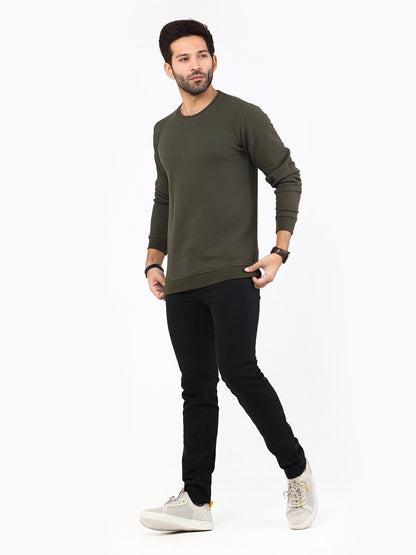 Edenrobe - Men's Green SweatShirt - EMTSS22-004