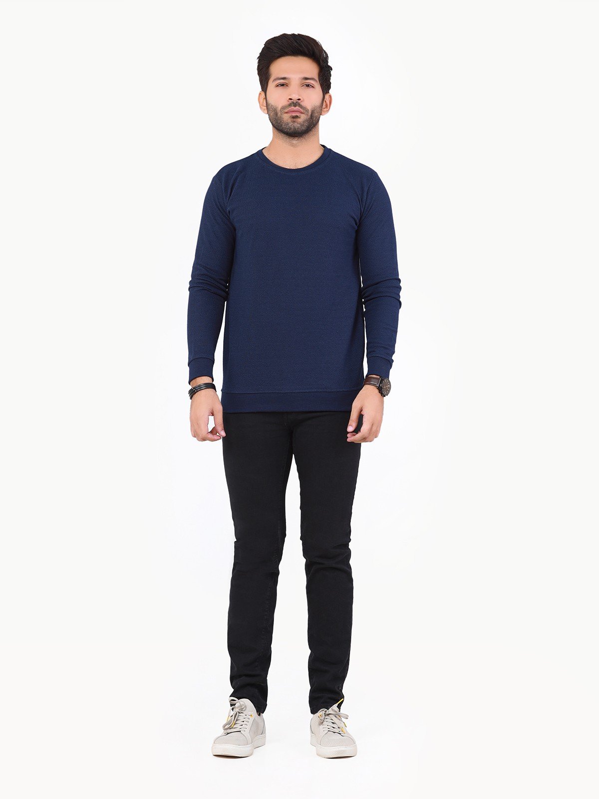 Edenrobe - Men's Navy Blue SweatShirt - EMTSS22-006