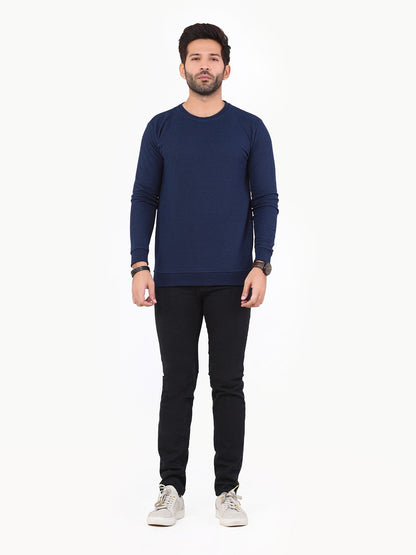Edenrobe - Men's Navy Blue SweatShirt - EMTSS22-006