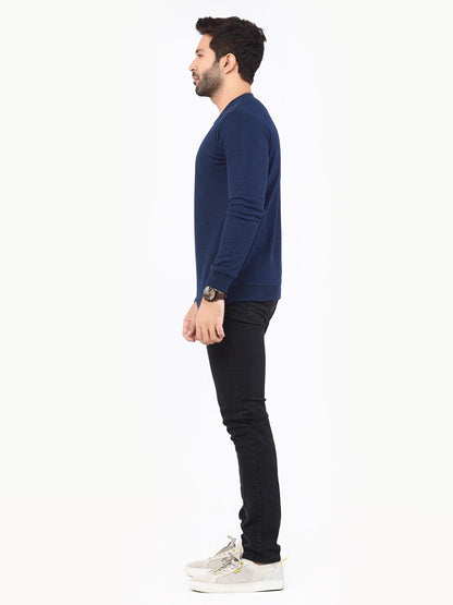 Edenrobe - Men's Navy Blue SweatShirt - EMTSS22-006