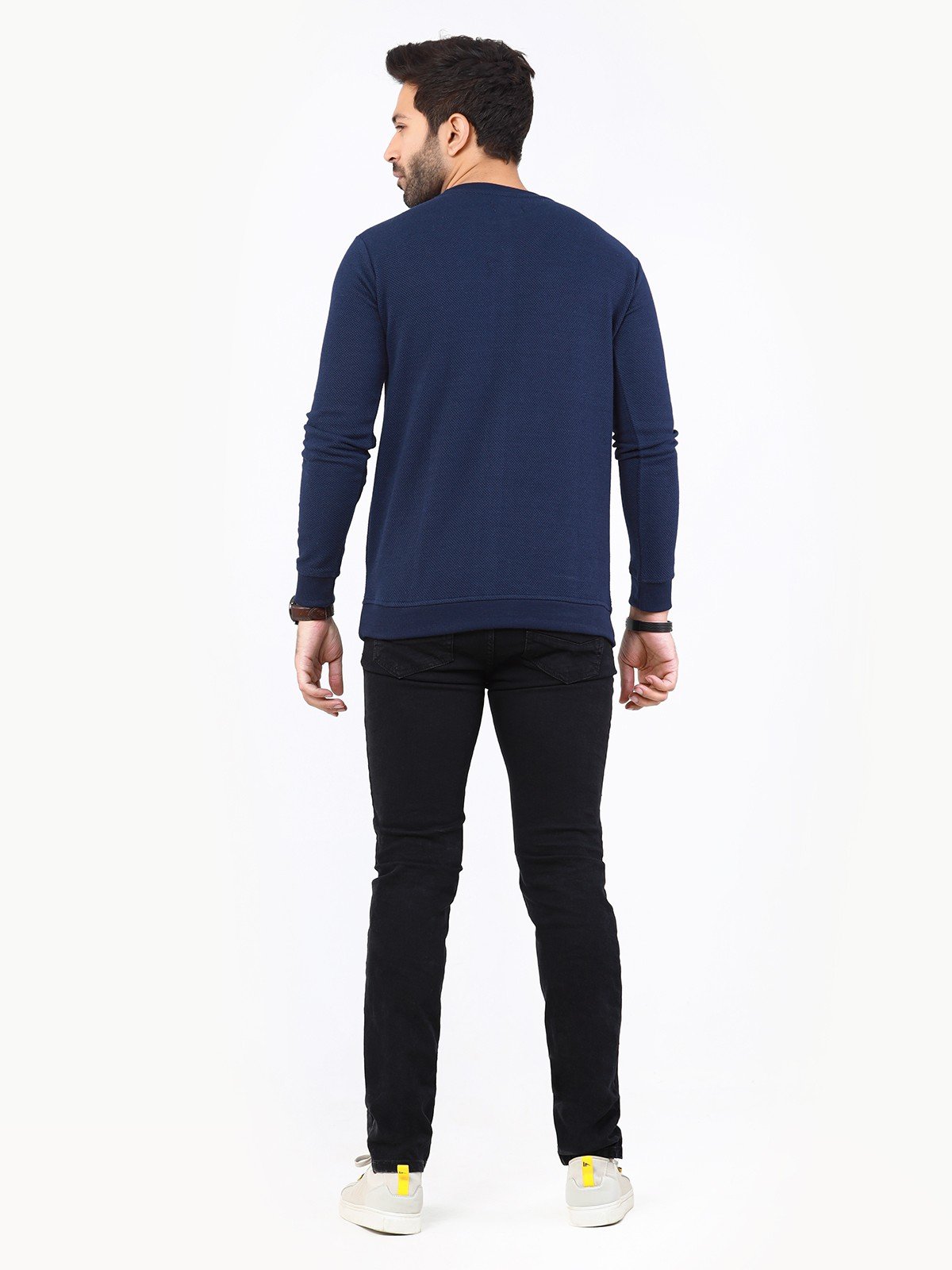 Edenrobe - Men's Navy Blue SweatShirt - EMTSS22-006