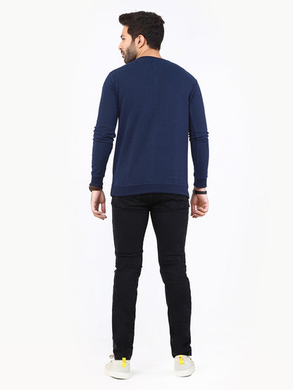 Edenrobe - Men's Navy Blue SweatShirt - EMTSS22-006