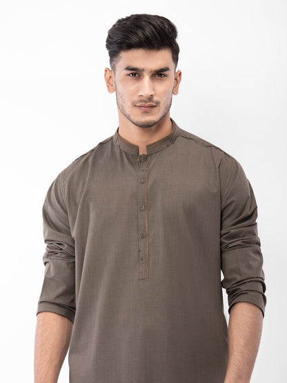 Edenrobe - Men's Dark Olive Swish Collection - EMTSW22S-99125