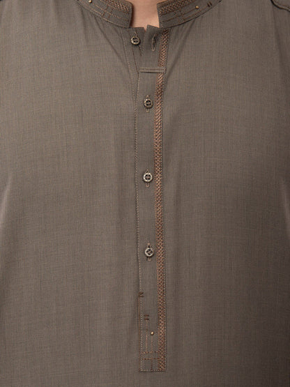 Edenrobe - Men's Dark Olive Swish Collection - EMTSW22S-99125