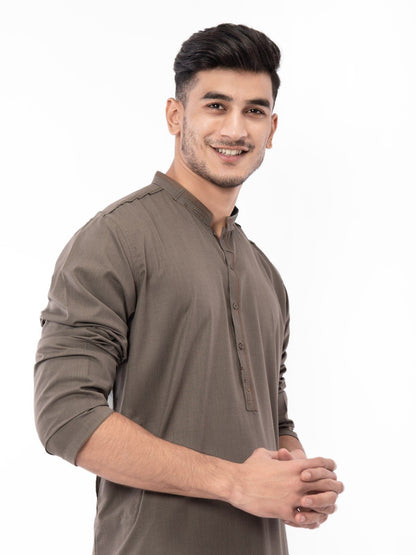 Edenrobe - Men's Dark Olive Swish Collection - EMTSW22S-99125