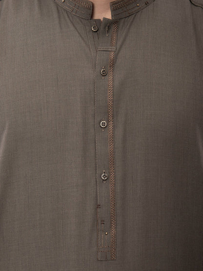 Edenrobe - Men's Dark Olive Swish Collection - EMTSW22S-99125