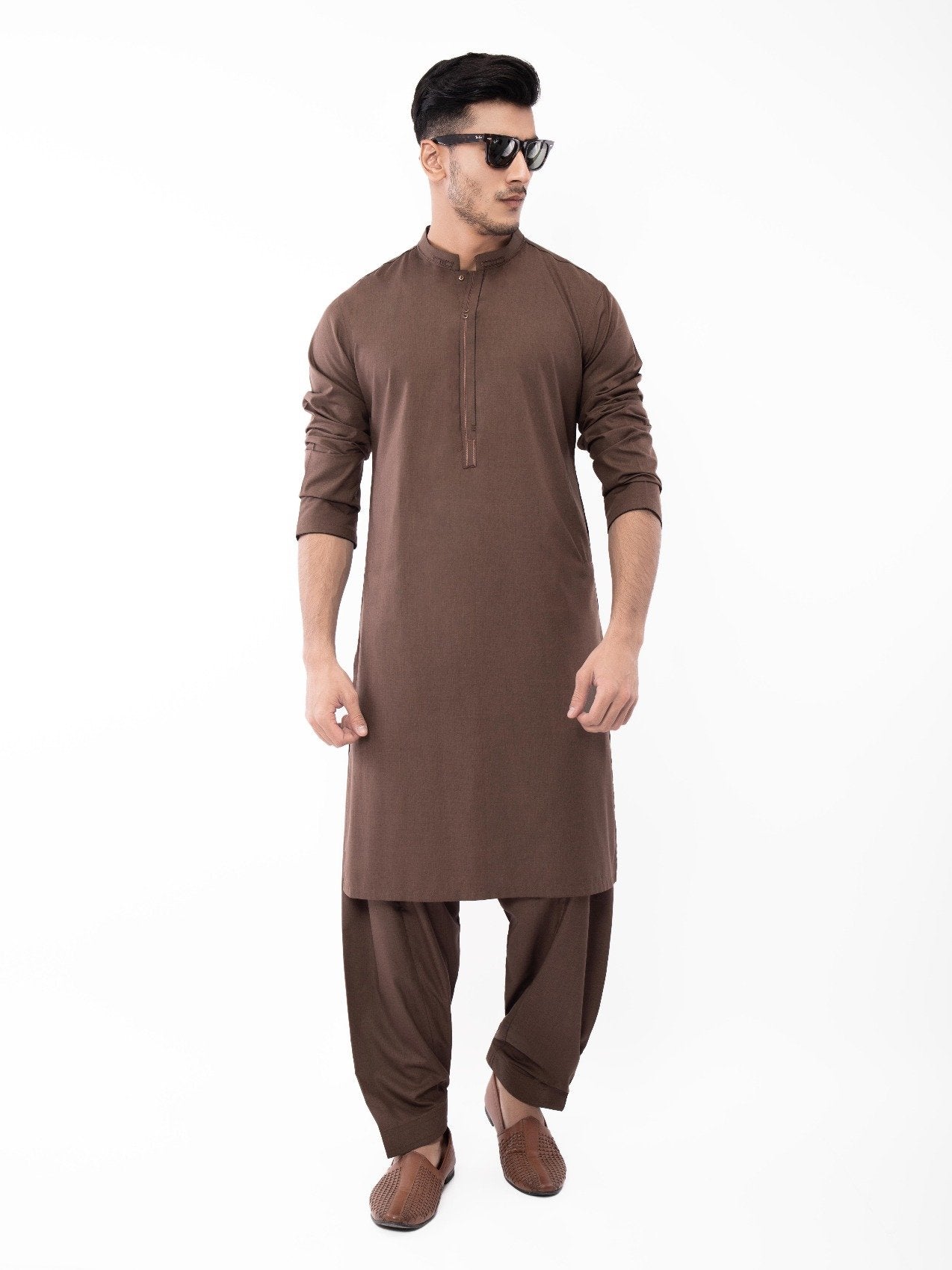 Edenrobe - Men's Brown Swish Collection - EMTSW22S-99131