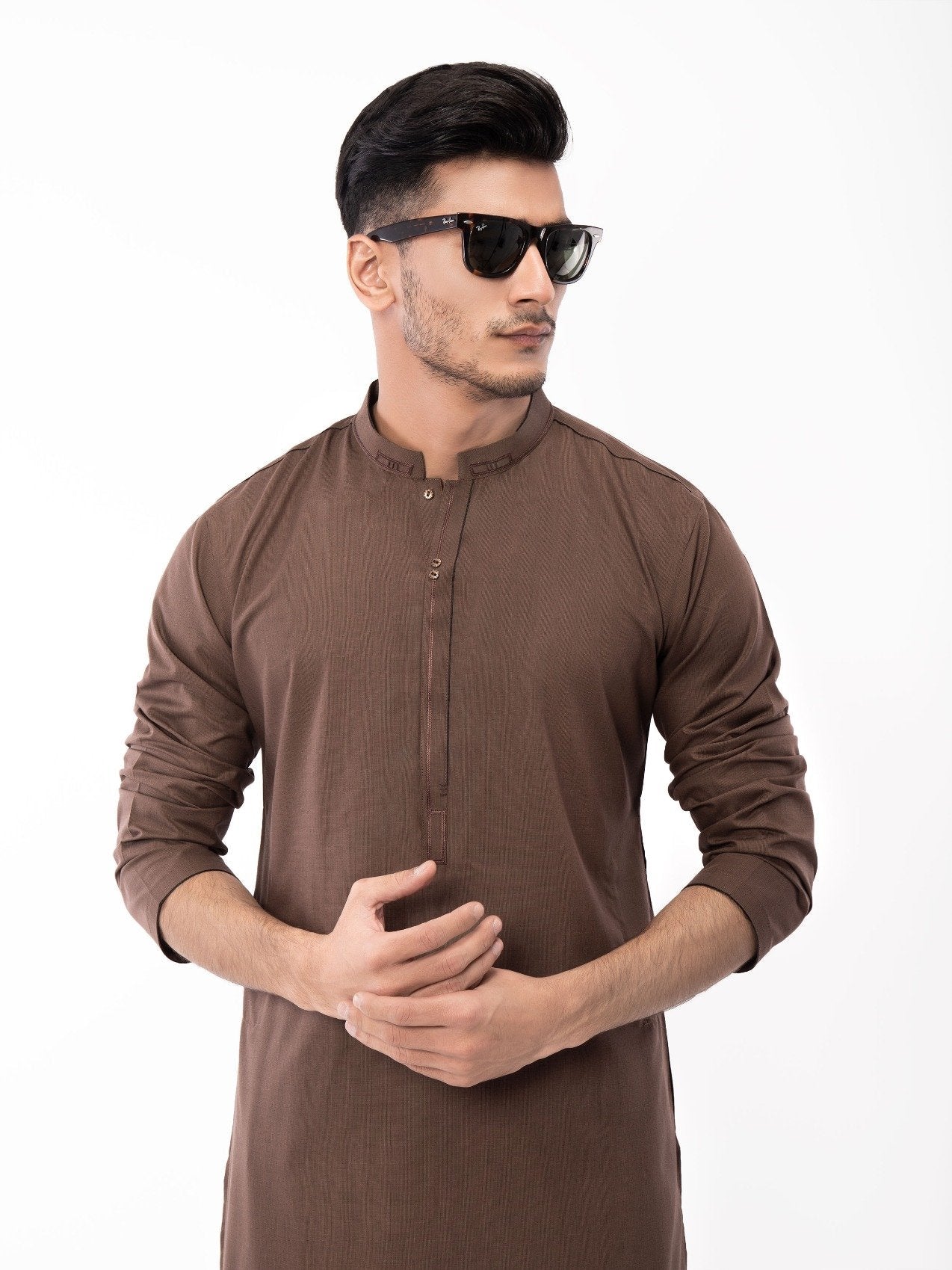 Edenrobe - Men's Brown Swish Collection - EMTSW22S-99131