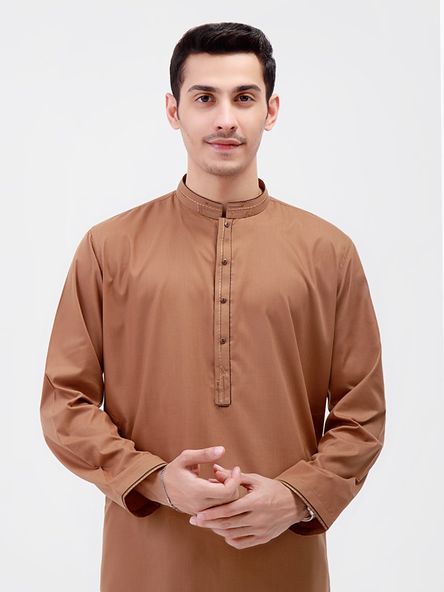 Edenrobe - Men's Light Brown Swish Collection - EMTSW22S-99171